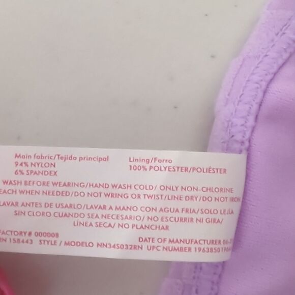 NWT Ninety-Nine Degrees Purple Texture Bikini Bottom - Picture 5 of 5